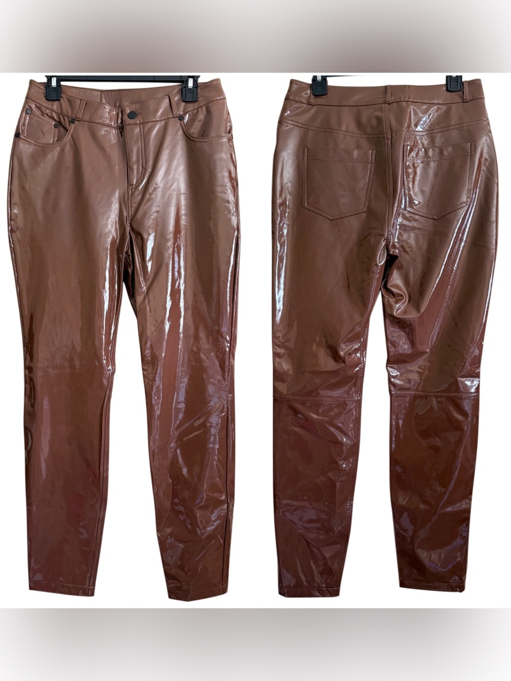 COMMANDO Y2k Trendy Cocktail Party Patented Faux Leather Skinny Pants Size M NWT